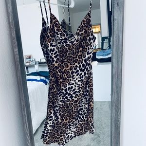 Sexy Animal Print Mini Dress